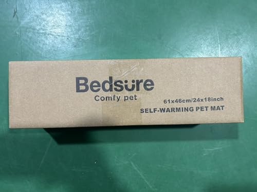 Bedsure Cat Bed Mat - Washable Fleece Warm Cat Blanket with Non skid Bottom, Small Dog Crate Mattress for Puppy, 61x46cm, Grey