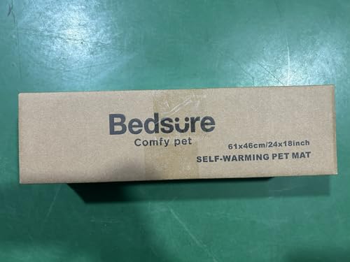 Bedsure Cat Bed Mat - Washable Fleece Warm Cat Blanket with Non skid Bottom, Small Dog Crate Mattress for Puppy, 61x46cm, Grey