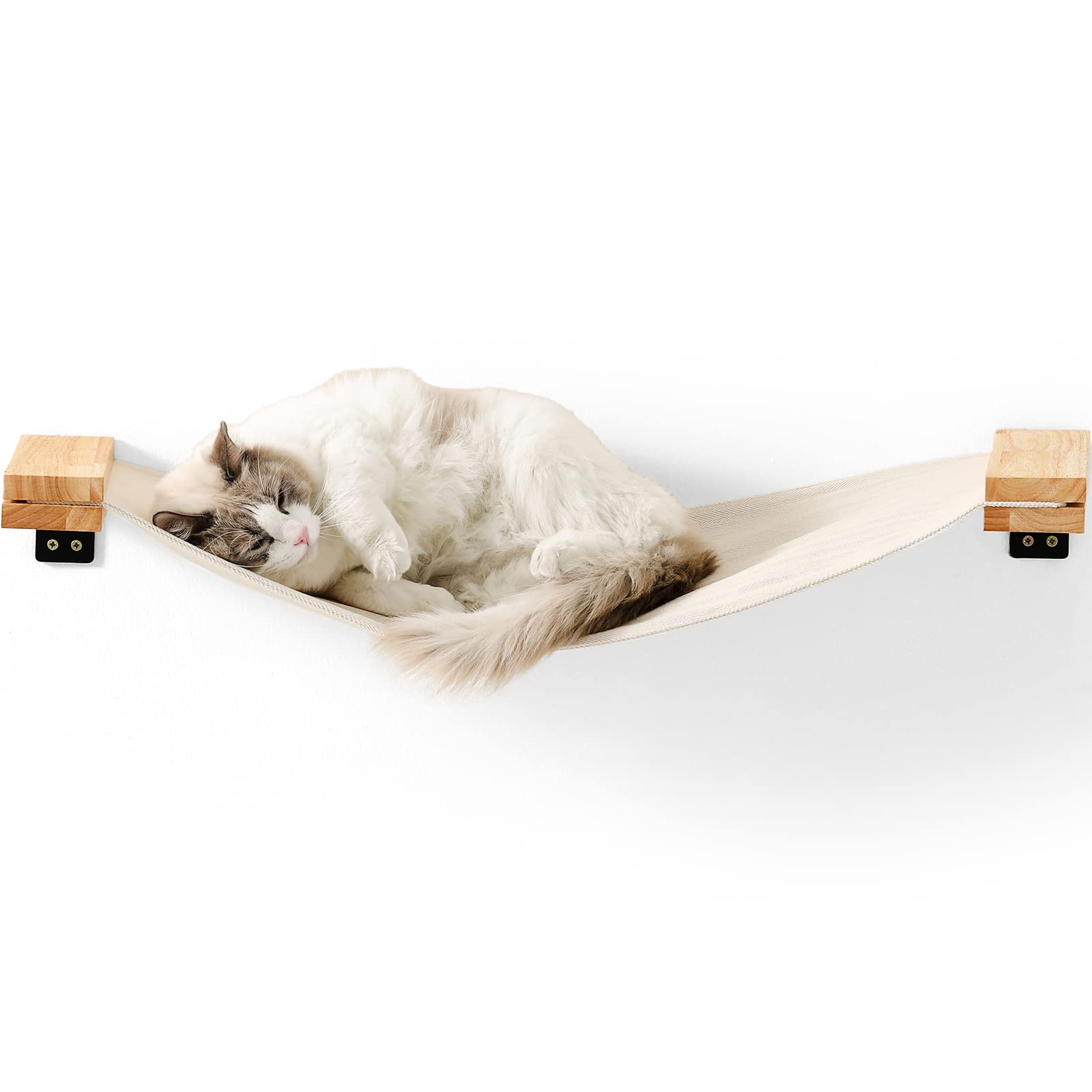 FUKUMARU Cat Wall Furniture, 36 × 13 inch Cat Hammock for DIY Cat Shelves and Cat Wall, for Most Kitten, Medium and Large Cats