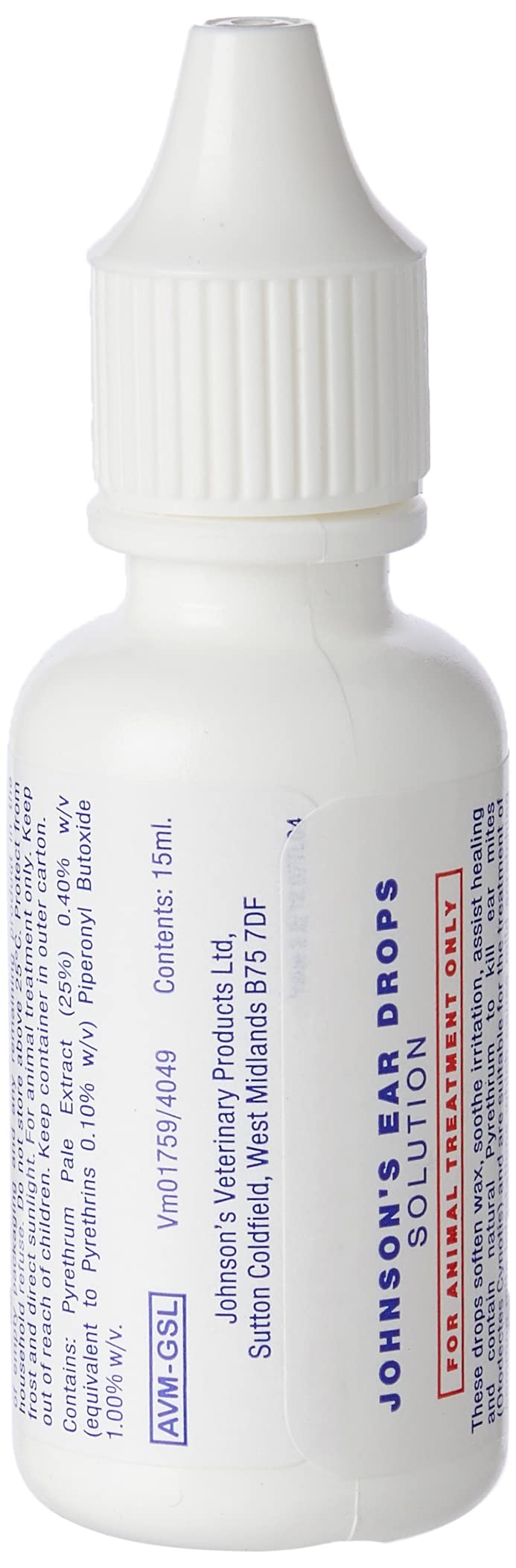Johnsons Veterinary Products Ear Drops, clear,15 ml (Pack of 1)