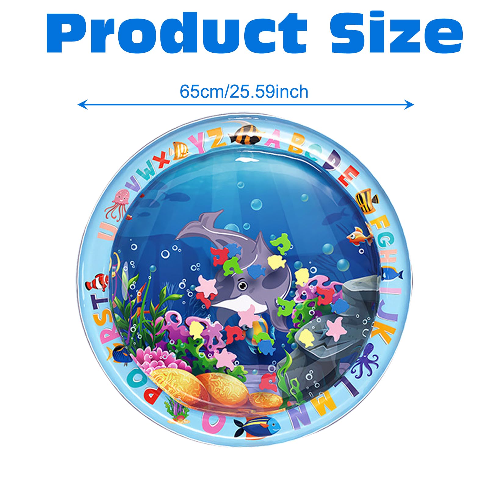 BSITSSS Water Sensory Mat Cat for Pets, Water Sensor Play Mat for Cats Dogs, Thickened Sensory Water Play Mats for Cats, Cool Sensory Waters Matfor Cat, Comfort Waters Sensory Plays Mats Inflatable