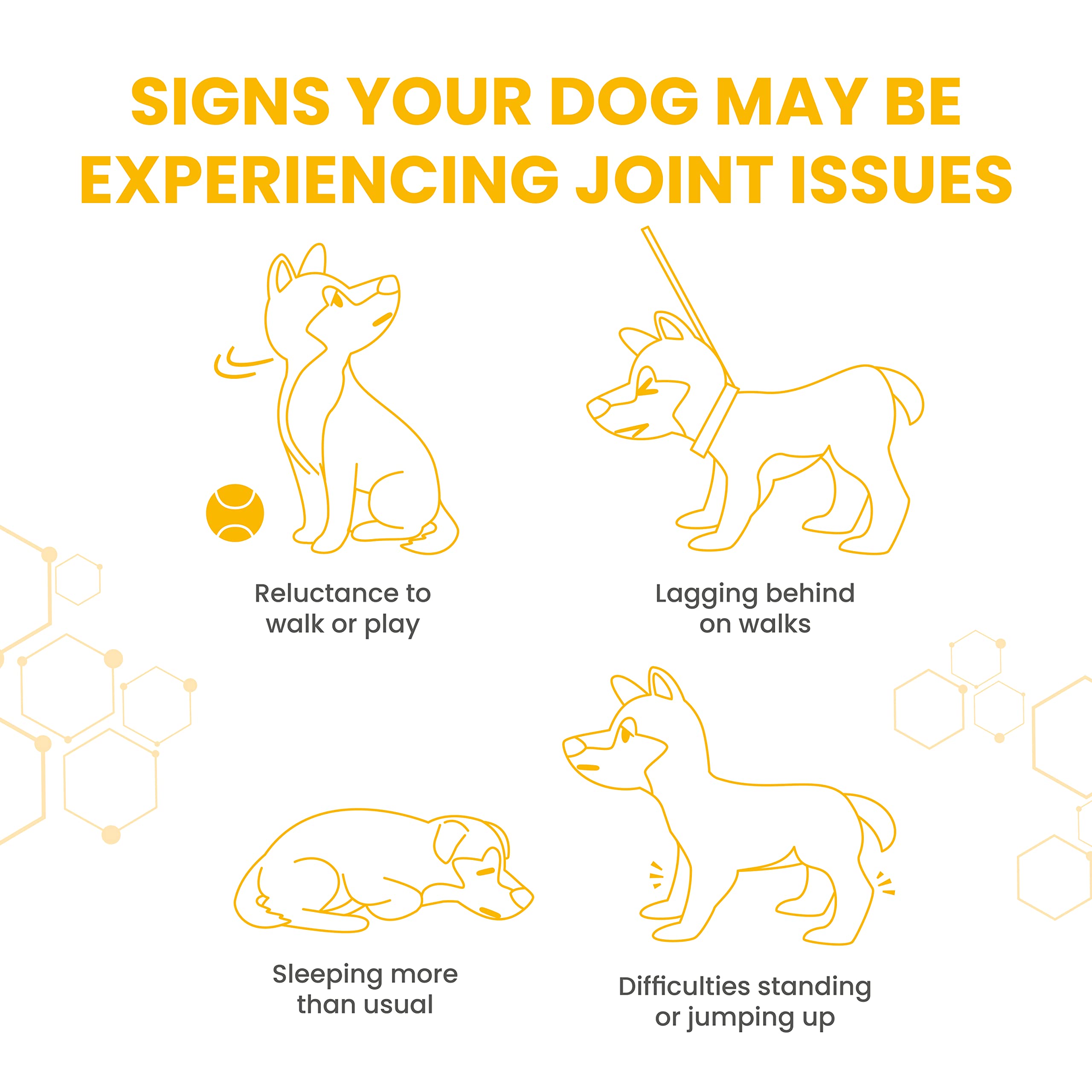 Vetzyme Flexible Joint Supplements for Dogs (90 Tablets) - Hip and Joint Care with Glucosamine, Tasty Chicken Flavour