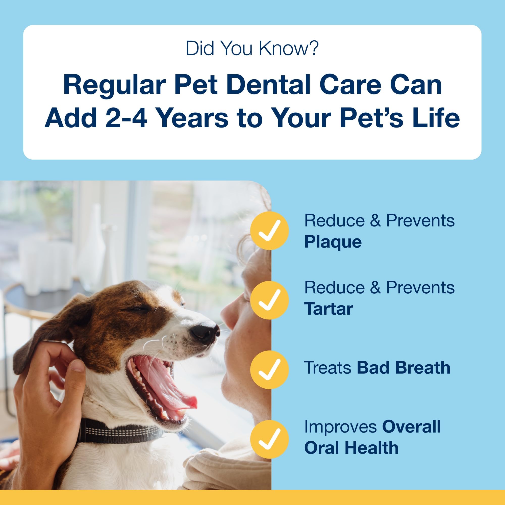 ProDen PlaqueOff Powder for Dogs & Cats, Tartar & Bad Breath Remover 100% Natural Teeth Cleaner and Plaque Remover 60 g