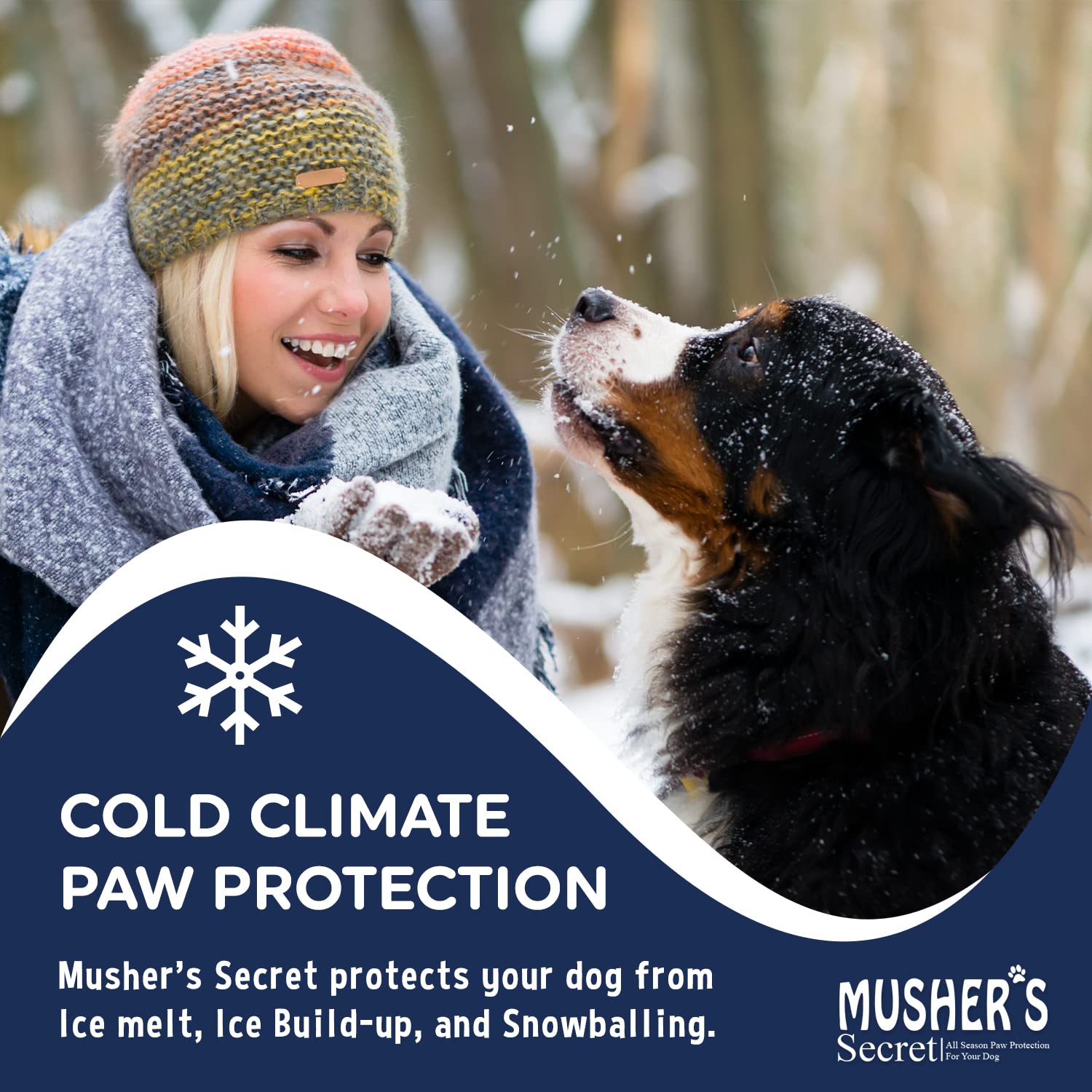 Musher's Secret Paw Protector, Dog Paw Balm Or Dog Nose Balm, Ideal For Dog First Aid Kit, 200 Grams