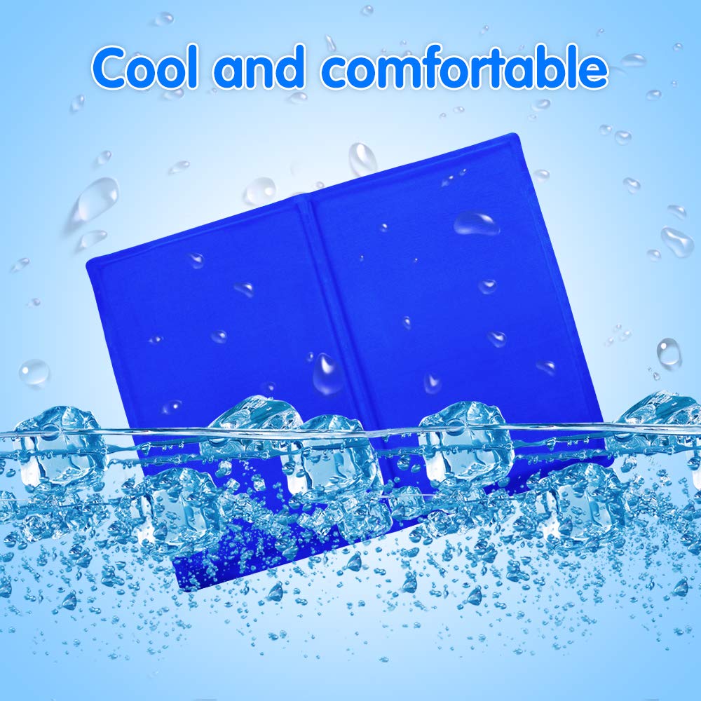 Bravpet Pet Cooling Mat Pet Self cooling pad mat beds mats Comfort for Cats and Dogs (Medium)