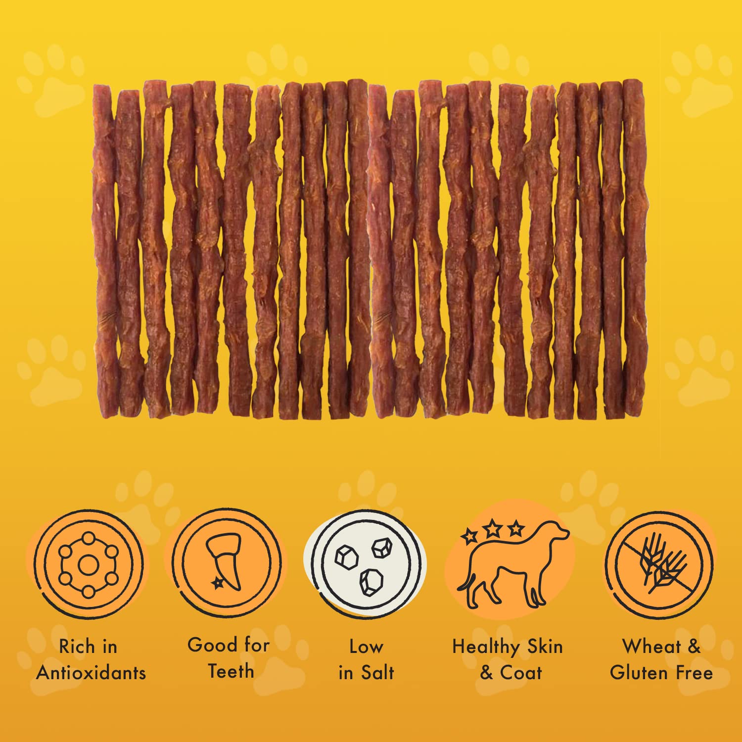 Pet Munchies Chicken and Sweet Potato Dog Treats, Healthy Grain Free Dental Sticks with Natural Real Meat 90g