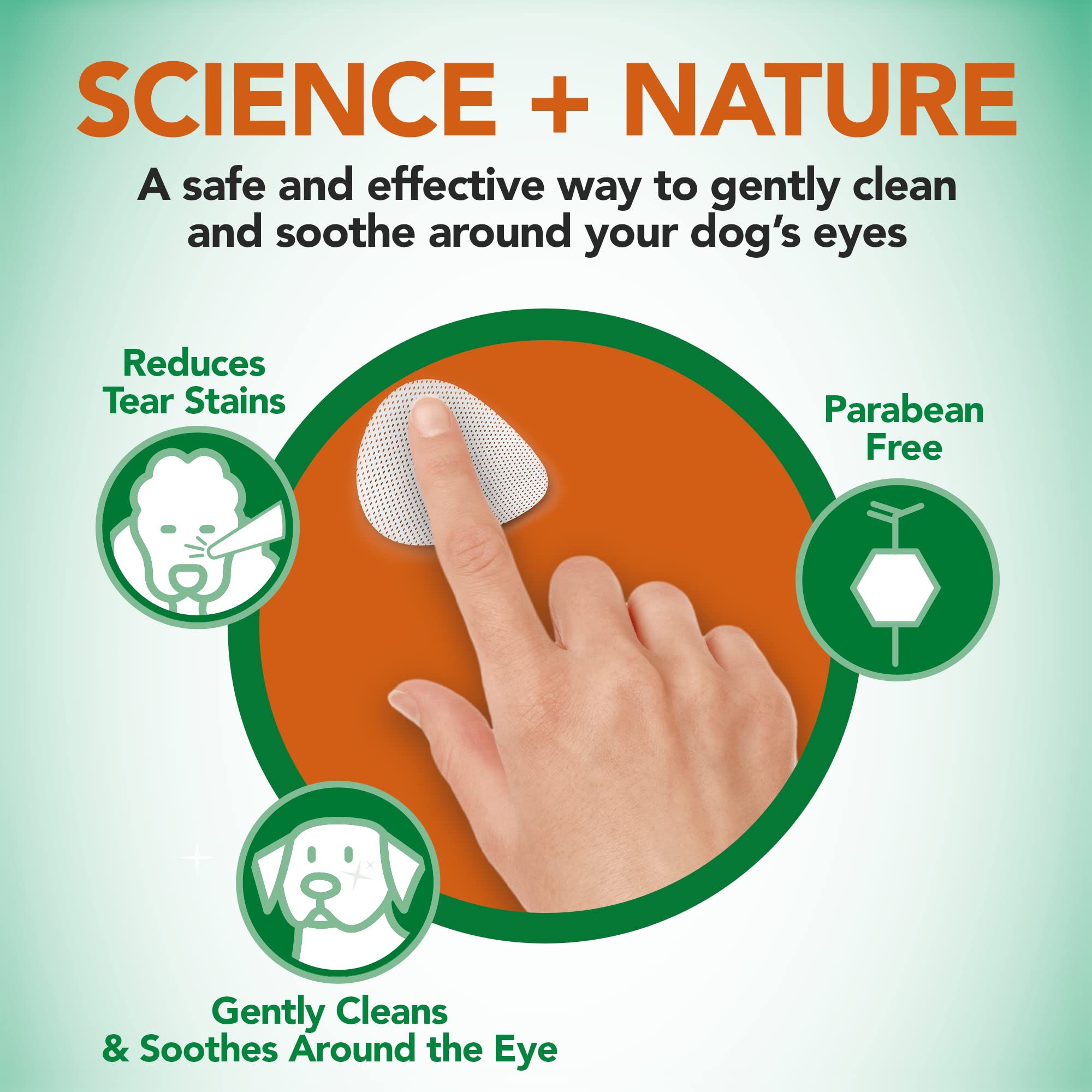 Vet's Best Natural eye cleansing wipes for dogs - 100 disposable wipes