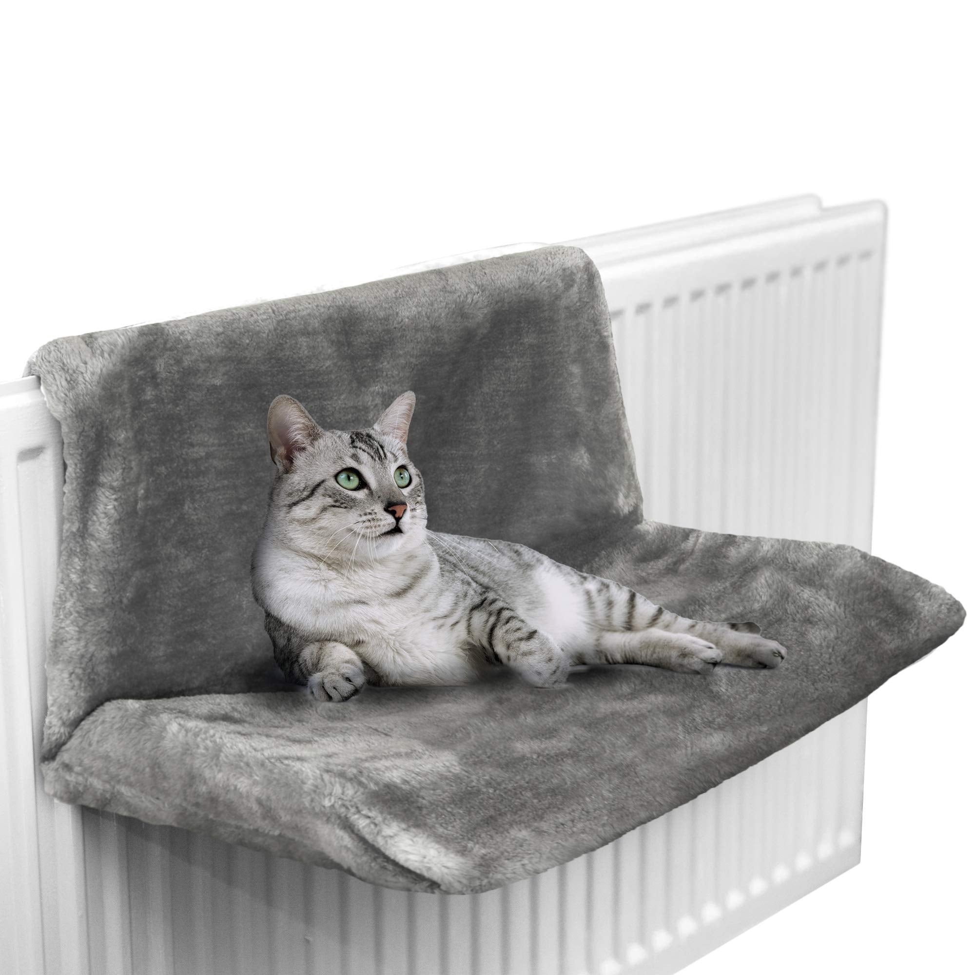 Petlicity Warm and Cosy Pet Cat and Dog Radiator Bed (Grey)