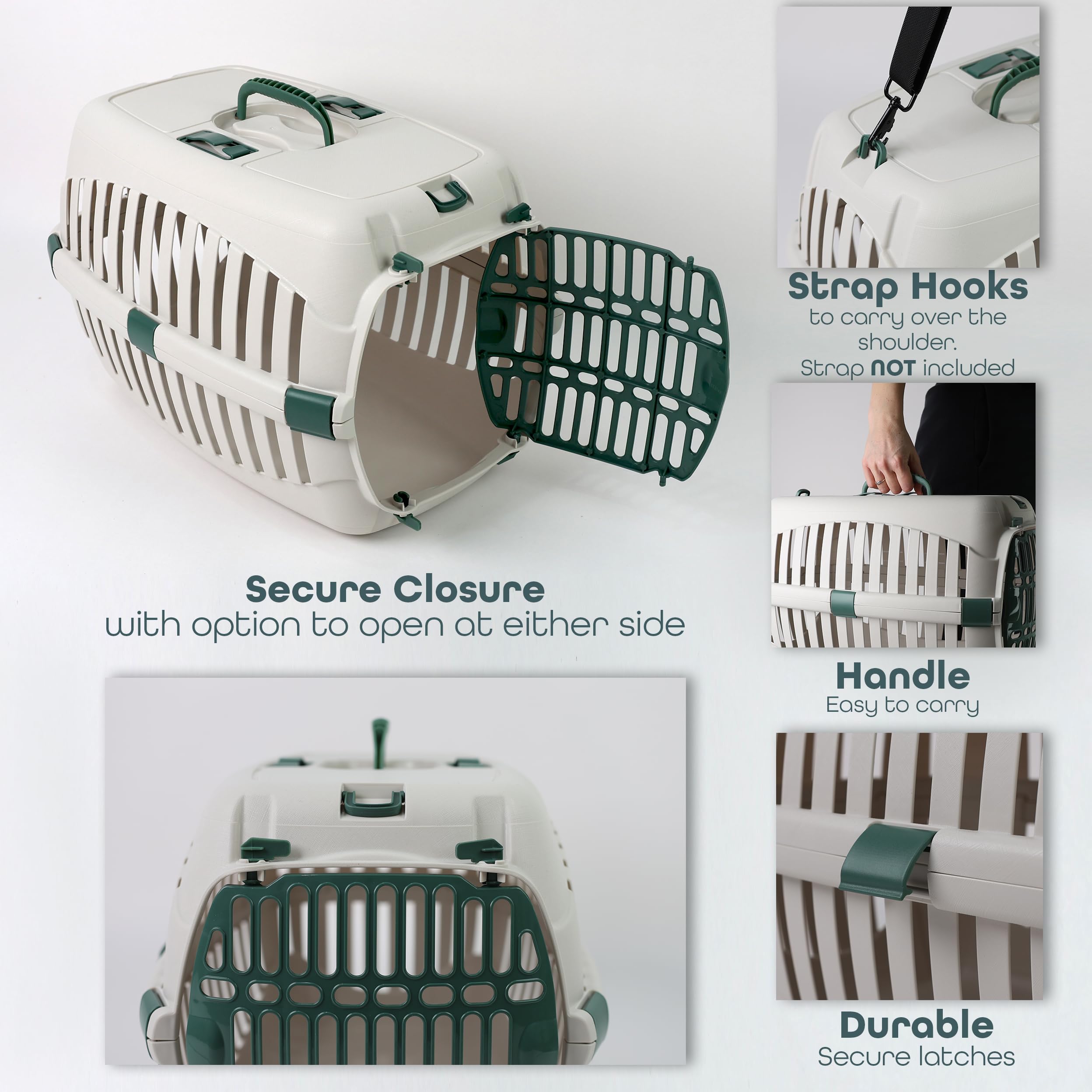 DIVCHI Cat Carrier Transport Crate Dogs Carrying Box Kitten Carry Basket Cats Puppys Travel Cage