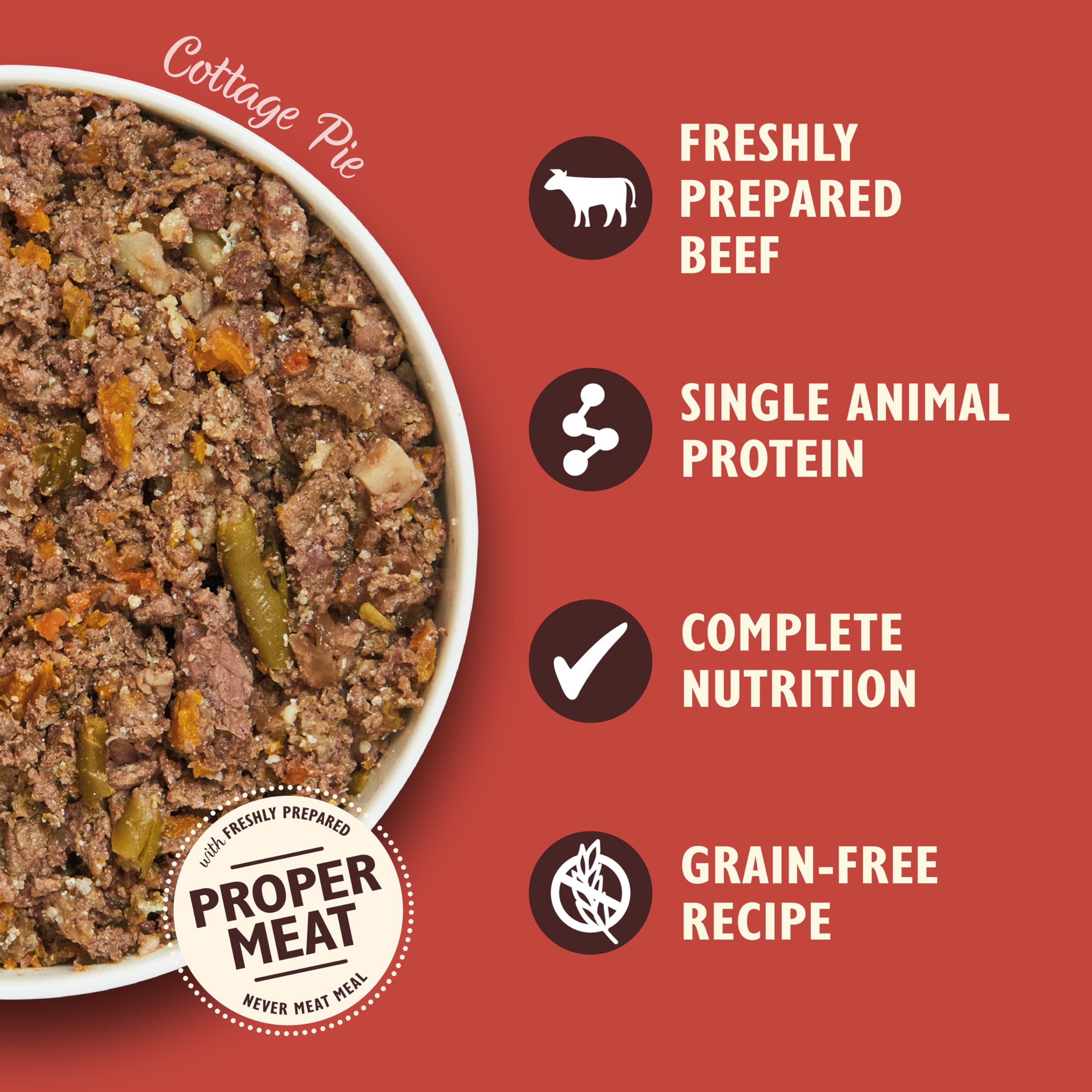 Lily's Kitchen Natural Adult Dog Food Wet Tins - Cottage Pie - Complete Meal Recipes (6 Tins x 400g)