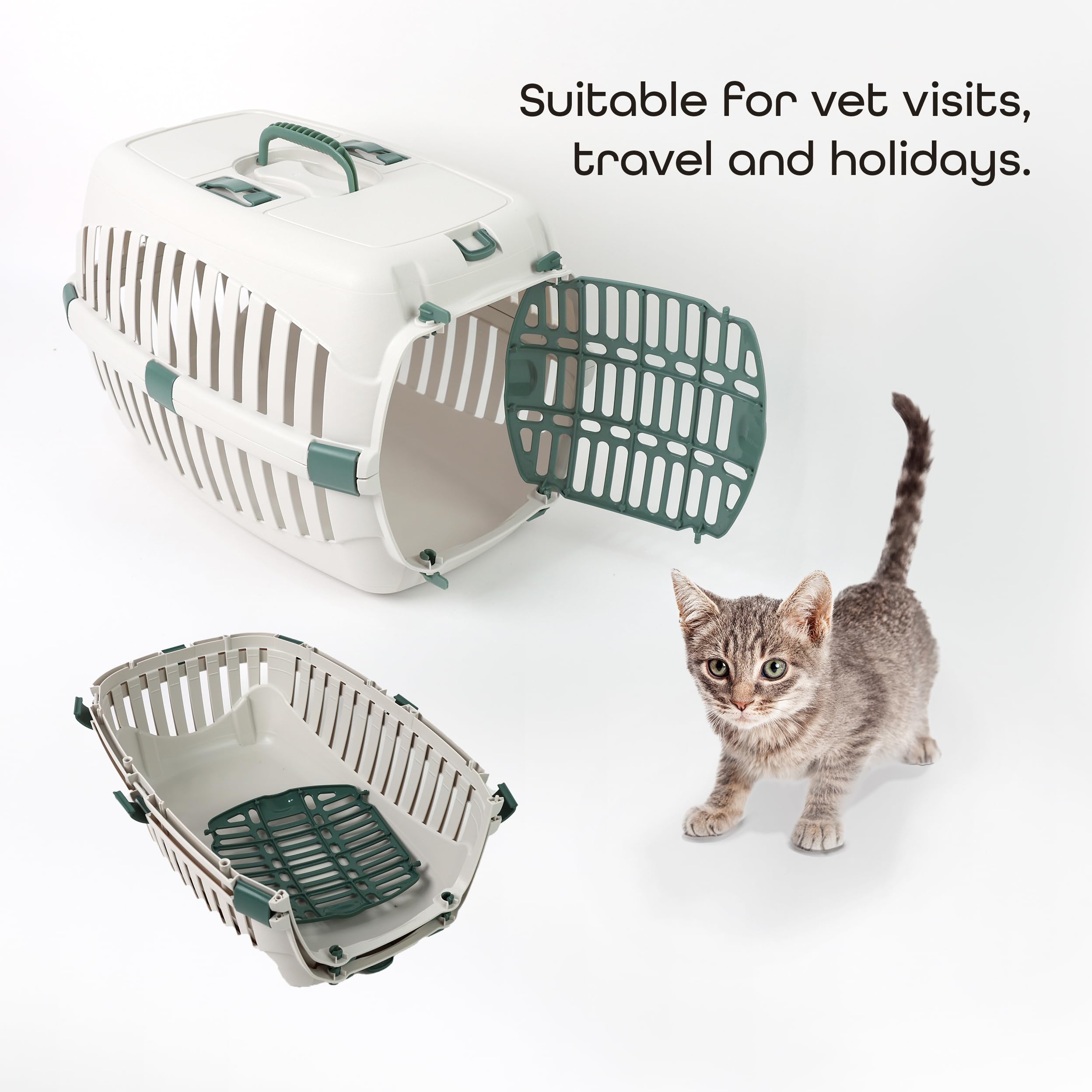 DIVCHI Cat Carrier Transport Crate Dogs Carrying Box Kitten Carry Basket Cats Puppys Travel Cage