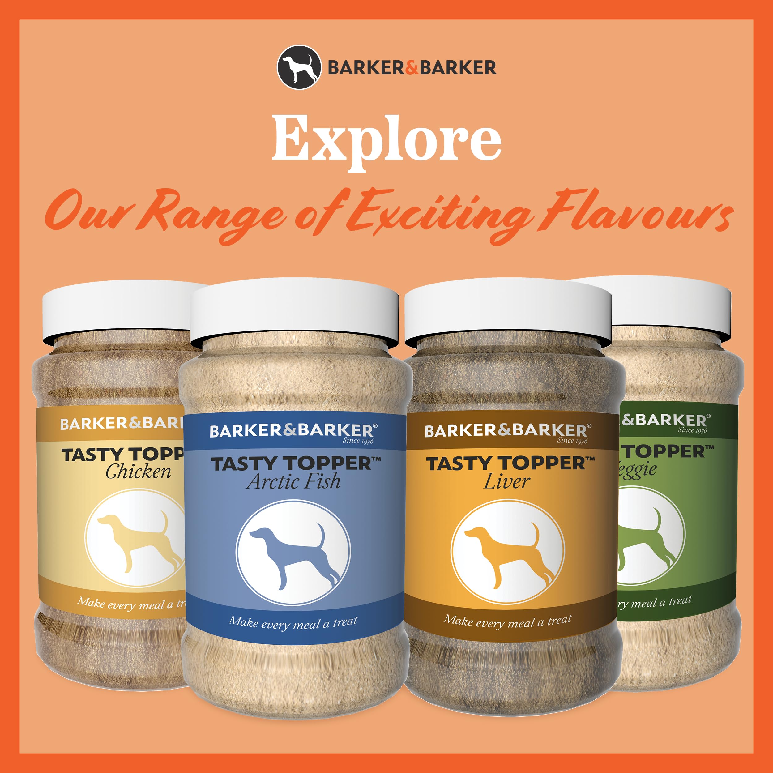 Barker and Barker Tasty Dog Food Topper for Fussy Eaters - Liver Pot | Equally Good on Wet & Dry Dog Food | High in Protein & Vitamins, Great to Encourage Fussy Eaters or Simply as a Tasty Treat