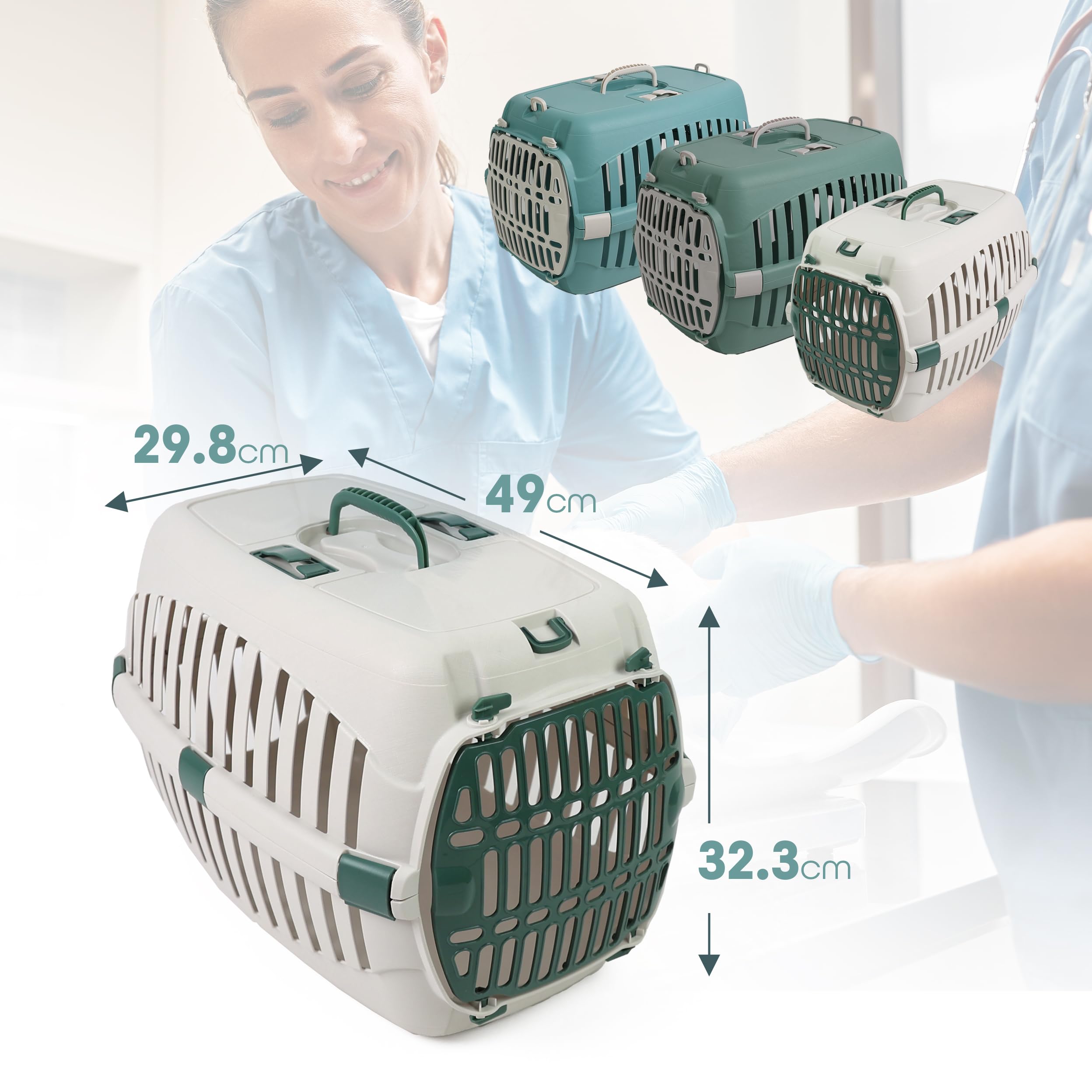 DIVCHI Cat Carrier Transport Crate Dogs Carrying Box Kitten Carry Basket Cats Puppys Travel Cage