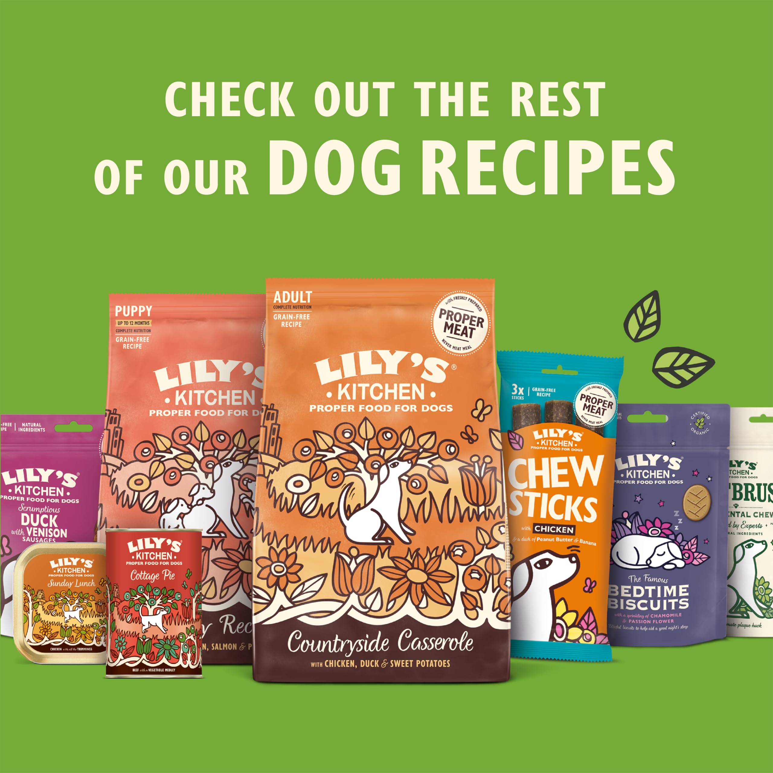 Lily's Kitchen Made with Natural Ingredients Adult Dry Dog Food Chicken & Duck Grain-Free Recipe 7kg Bag
