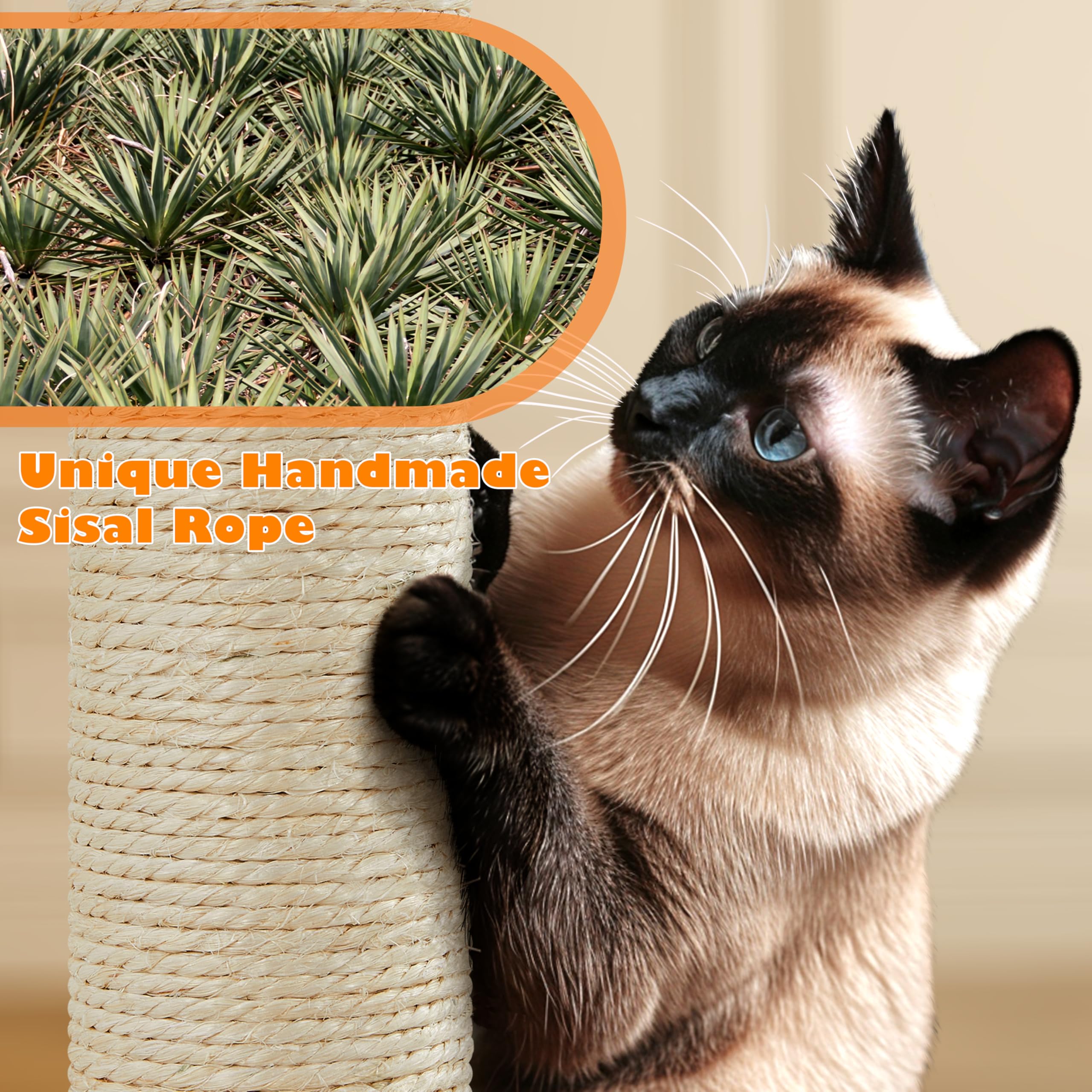 Yaheetech 158cm Multi-level Cat Tree Tower Large Kitten Scratching Posts with Condos/Perches/Hammock Broad-space Kitten Activity Centre, Dark Grey