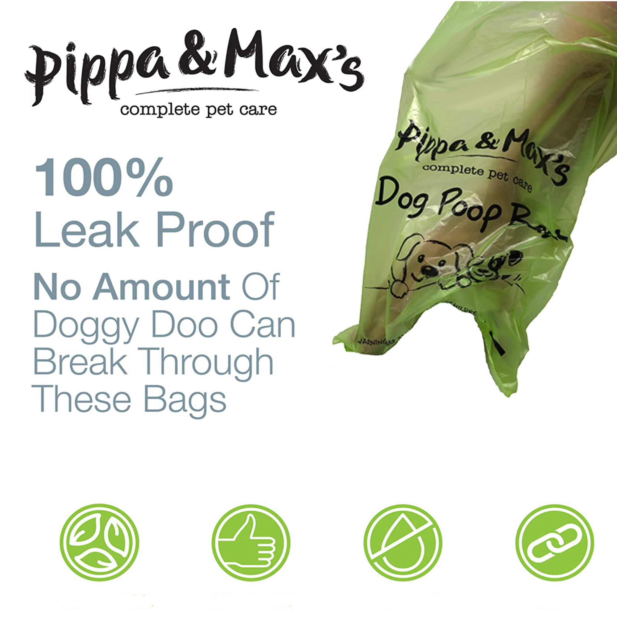 Pippa & Max Select Dog Poo Bags (500) | Strong and Convenient Poop Bag Selection | Biodegradable Box Included